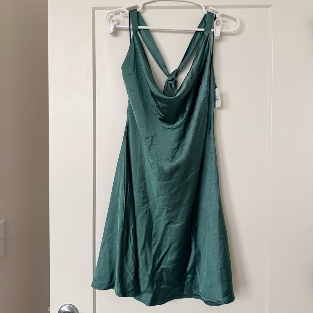Altar'd State Teal Backless Dress